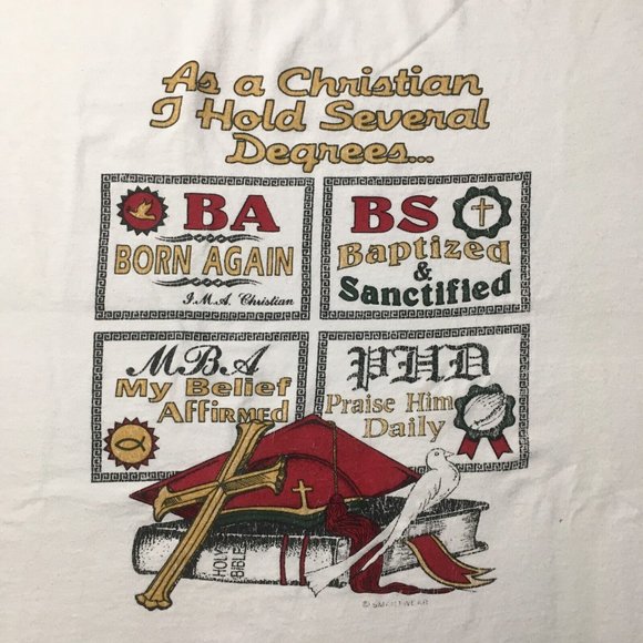 gildan jesus christ bible believer Men T-Shirt christian hold several degrees - Picture 8 of 10